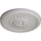 Ekena Millwork Palmetto Ceiling Medallion, Hand-Painted Ultra Pure White, 11 1/2"OD x 1"P CM11PAUWF - alternate 3
